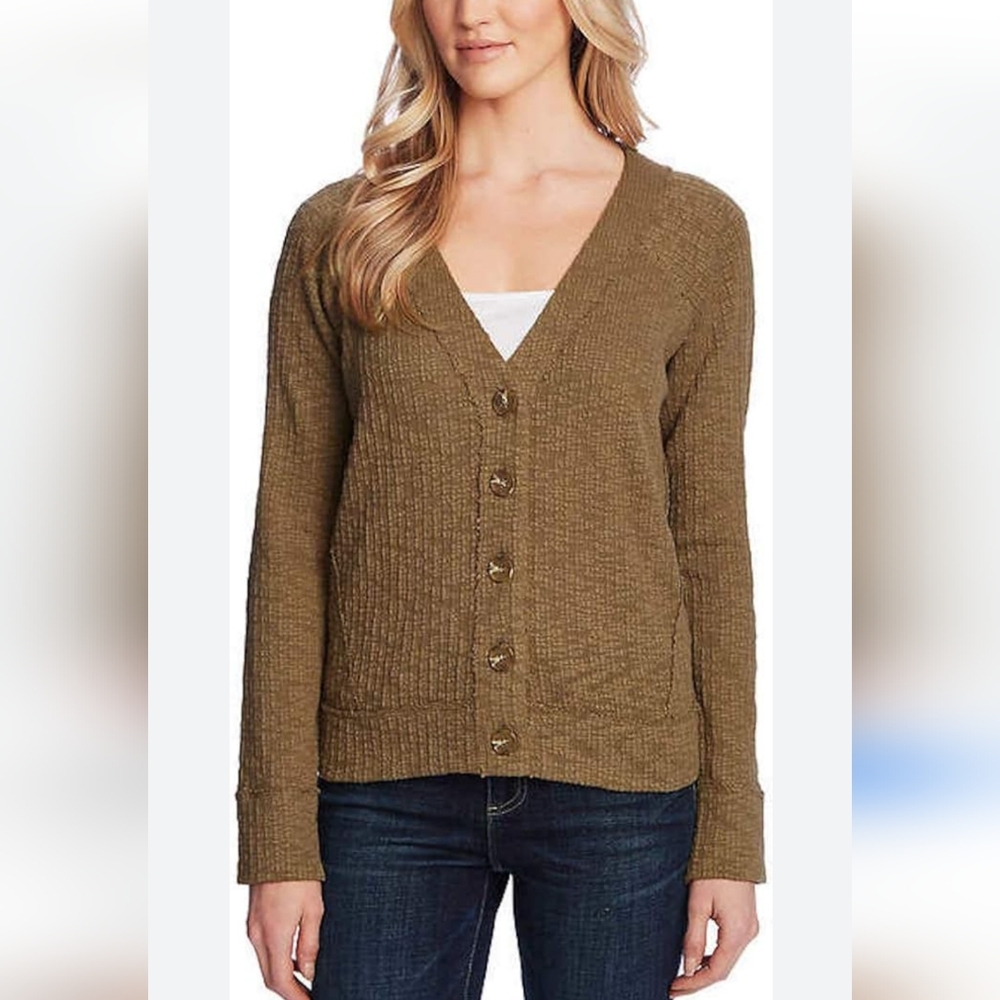 Two by Vince Camuto Women's Long Sleeve Button Up Cardigan XXL